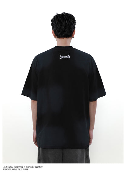 アメカジの廃墟風Tシャツ  inloop015