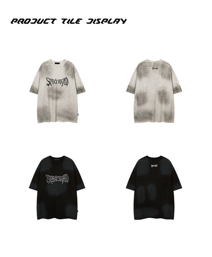 アメカジの廃墟風Tシャツ  inloop015